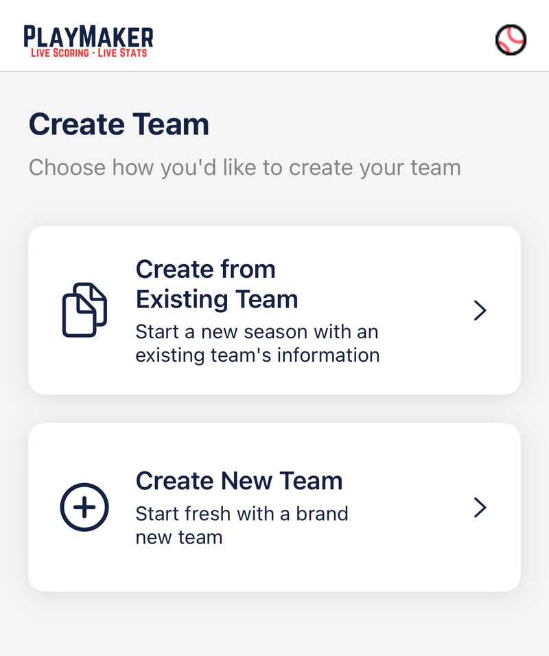 Creating Your Team in PlayMaker