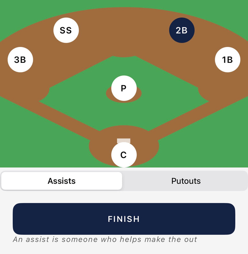 Recording Assists & Putouts in PlayMaker