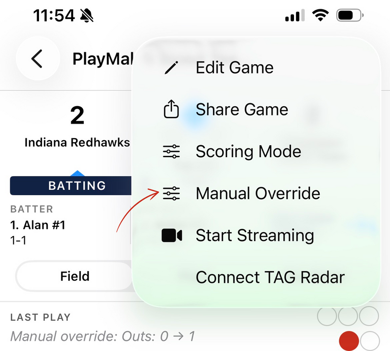 Changing Game Situations Manually (e.g. - California Rule)
